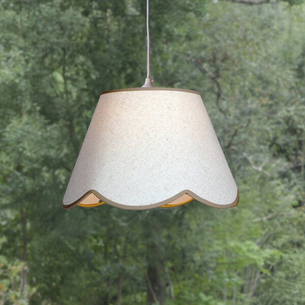PR Home Lampa wisząca Nell, możliwość ściemniania, biały / opal, salon / jadalnia, tkanina / materiał / jedwab