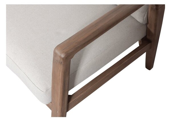 Brązowa tapicerowana sofa ogrodowa (w kształcie litery L) Biam – WOOOD