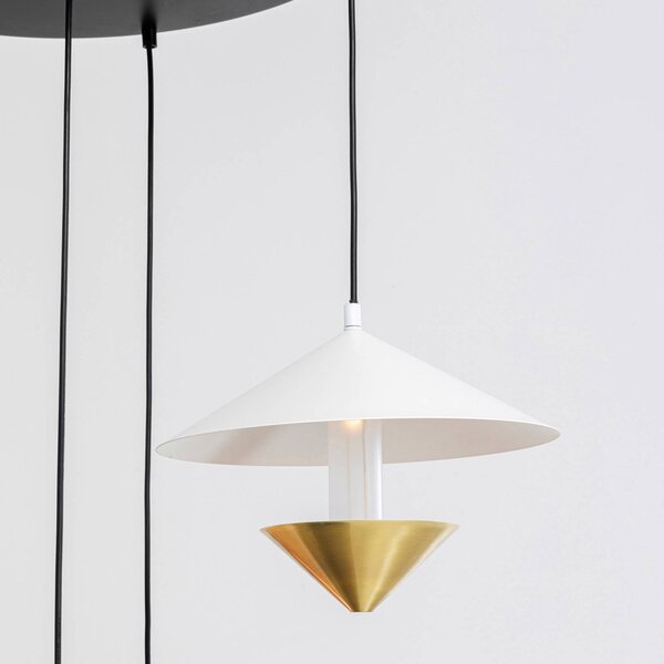 KARE Lampa wisząca designerska Cappelli, możliwość ściemniania, multikolor, salon / jadalnia, metal, design