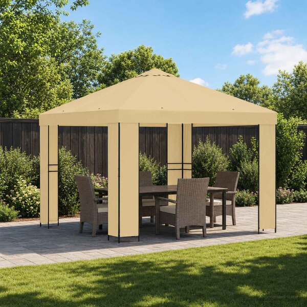 Altana 3 x 3 m kremowy Poliester i Stal 190 gsm