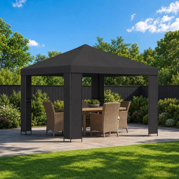 Altana 3 x 3 m antracytowy Poliester i Stal 190 gsm