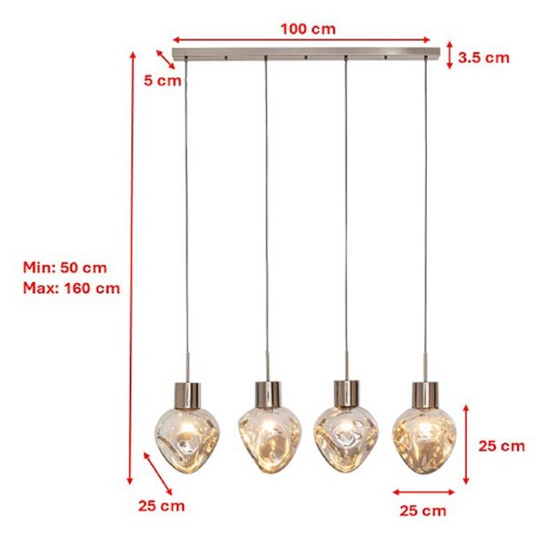 KARE Lampa wisząca designerska Supernova, możliwość ściemniania, aluminiowy / szary / cynkowy, salon / jadalnia, szkło, design