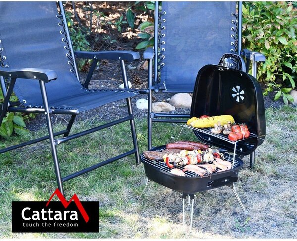 Składany grill na węgiel drzewny Cattara Crotone
