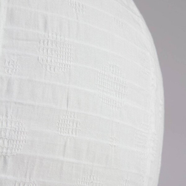 PR Home Lampa wisząca Verona, możliwość ściemniania, biały / opal, salon / jadalnia, tkanina / materiał / jedwab