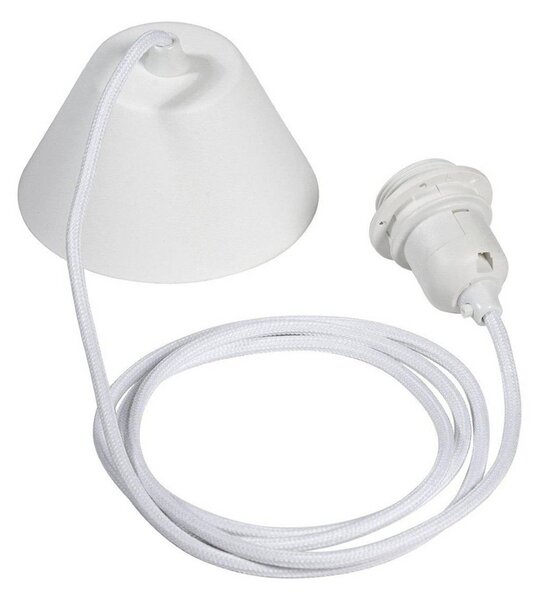 PR Home Lampa wisząca Verona, możliwość ściemniania, biały / opal, salon / jadalnia, tkanina / materiał / jedwab
