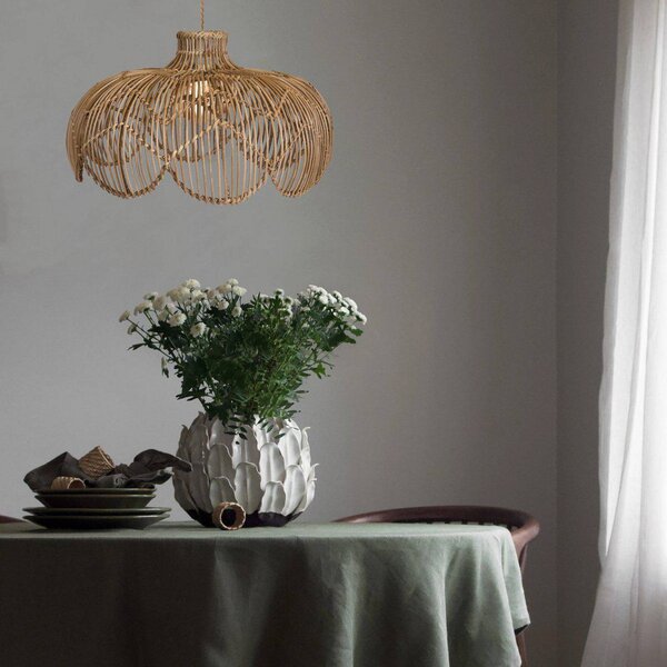 PR Home Lampa wisząca Belle, możliwość ściemniania, jasne drewno, salon / jadalnia, drewno