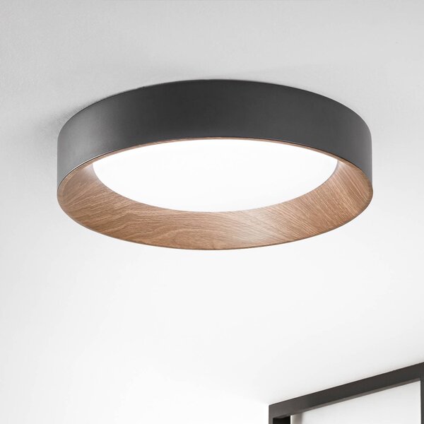 Luce Ambiente Design Lampa sufitowa LED Arka, czarny, salon / jadalnia, metal, nowoczesny
