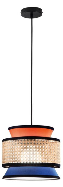 Luce Ambiente Design Lampa wisząca Gazebo, możliwość ściemniania, żółty / pomarańczowy, salon / jadalnia, tkanina / materiał / jedwab