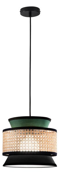 Luce Ambiente Design Lampa wisząca Gazebo, możliwość ściemniania, zielony, salon / jadalnia, tkanina / materiał / jedwab