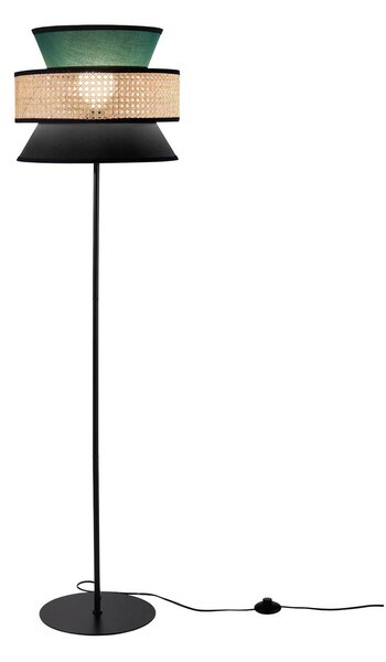 Luce Ambiente Design Lampa stojąca Gazebo, zielony, salon / jadalnia, tkanina / materiał / jedwab