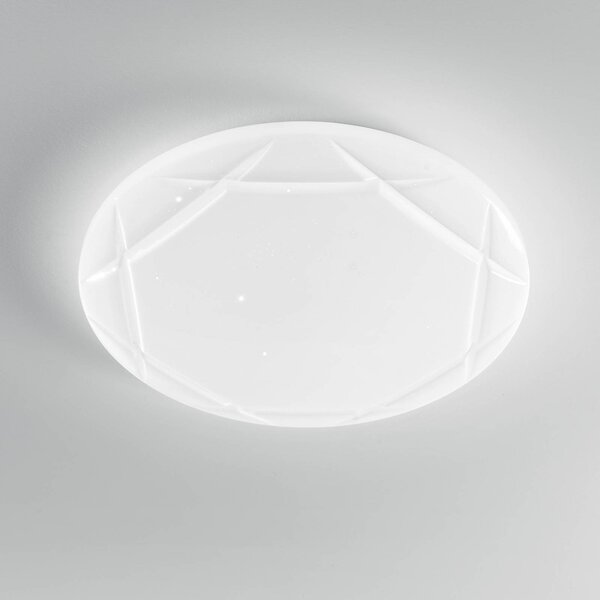 F.A.N. Europe Lampa sufitowa LED Elixir, biały / opal, salon / jadalnia, tworzywo sztuczne, nowoczesny