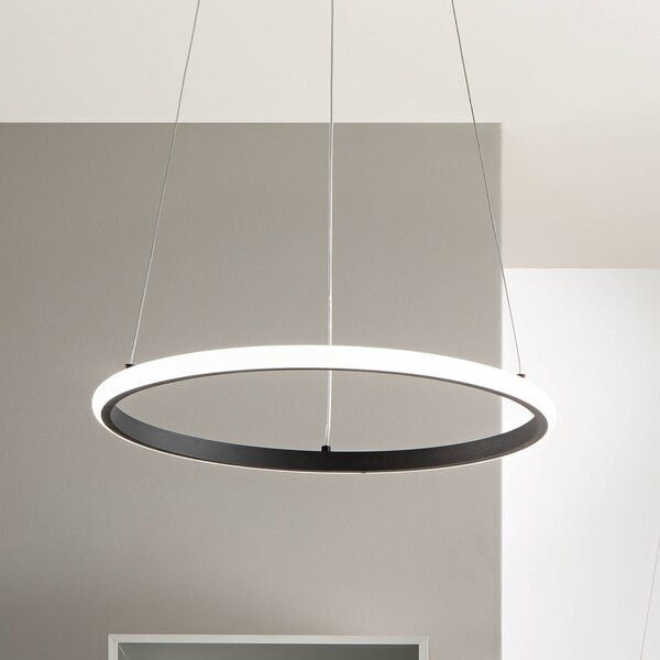 Luce Ambiente Design Lampa wisząca Axis, czarny, salon / jadalnia, metal, nowoczesny