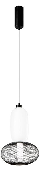 Luce Ambiente Design Lampa wisząca Inkas, czarny, salon / jadalnia, szkło