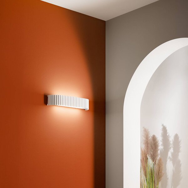 Luce Ambiente Design Kinkiet LED Niike, biały / opal, salon / jadalnia, metal, nowoczesny