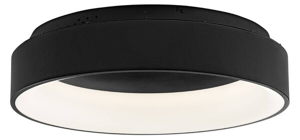 Luce Ambiente Design Lampa sufitowa LED Noah, czarny, salon / jadalnia, aluminium, nowoczesny