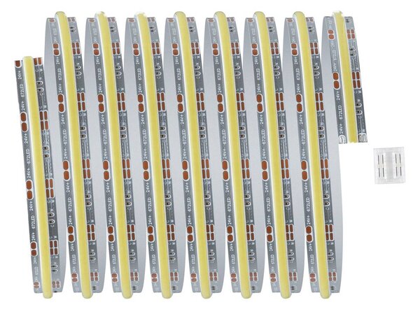 Paulmann Taśma LED MaxLED 1000 uzupełnienie 2,5 m srebrna CCT 1000, możliwość ściemniania, chromowy / srebrny, salon / jadalnia, tworzywo sztuczne, nowoczesny