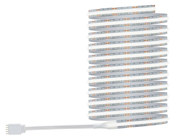 Paulmann taśma LED MaxLED 500 zestaw podstawowy, 3 m, srebrna, CCT 500, możliwość ściemniania, chromowy / srebrny, salon / jadalnia, tworzywo sztuczne, nowoczesny