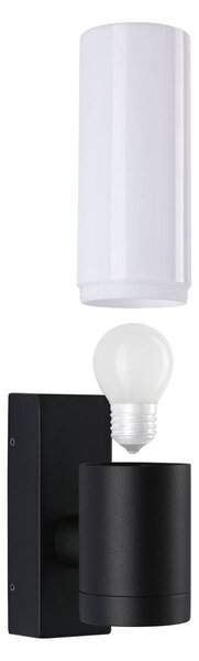 Paulmann Kinkiet zewnętrzny Tralia, możliwość ściemniania, czarny, aluminium, nowoczesny