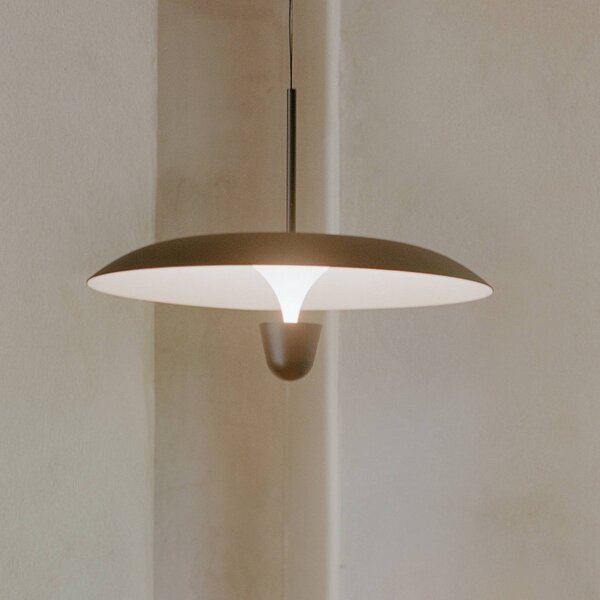 New Works Lampa wisząca designerska Kantarell, możliwość ściemniania, czarny, salon / jadalnia, metal, design