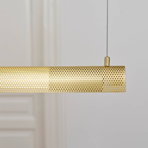 GEJST Lampa wisząca designerska Radent, mosiężny / złoty, salon / jadalnia, metal