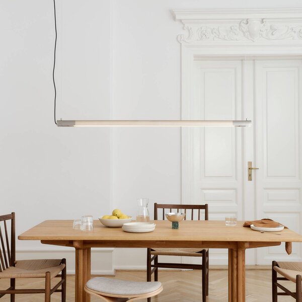 GEJST Lampa wisząca designerska Radent, aluminiowy / szary / cynkowy, salon / jadalnia, metal