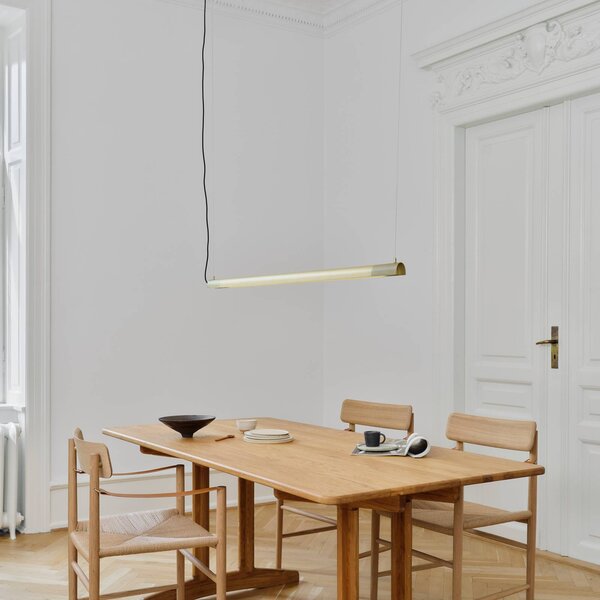 GEJST Lampa wisząca designerska Radent, mosiężny / złoty, salon / jadalnia, metal