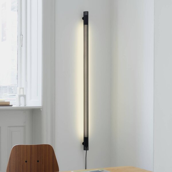 GEJST Kinkiet designerski Radent, czarny, salon / jadalnia, metal