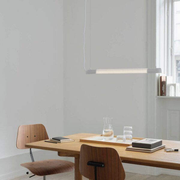 GEJST Lampa wisząca designerska Radent, biały / opal, salon / jadalnia, metal