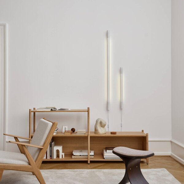 GEJST Kinkiet designerski Radent, biały / opal, salon / jadalnia, metal