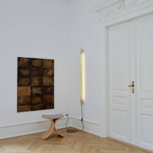 GEJST Kinkiet designerski Radent, mosiężny / złoty, salon / jadalnia, metal