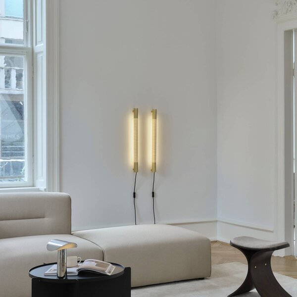 GEJST Kinkiet designerski Radent, mosiężny / złoty, salon / jadalnia, metal