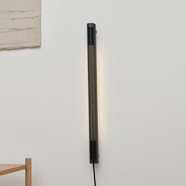GEJST Kinkiet designerski Radent, czarny, salon / jadalnia, metal