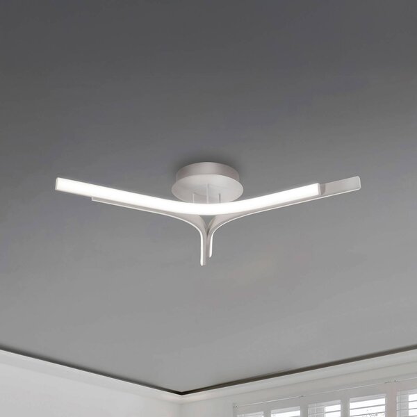 Viokef Lampa sufitowa LED Alta, chromowy / srebrny, salon / jadalnia, aluminium, nowoczesny