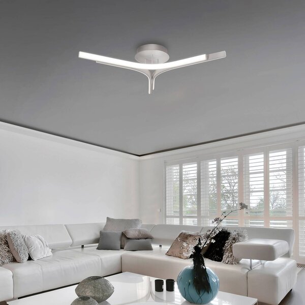Viokef Lampa sufitowa LED Alta, chromowy / srebrny, salon / jadalnia, aluminium, nowoczesny