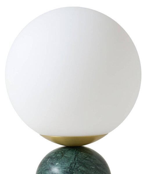 Lampa stołowa Lennes Lindby, zielony, salon / jadalnia, kamień, nowoczesny
