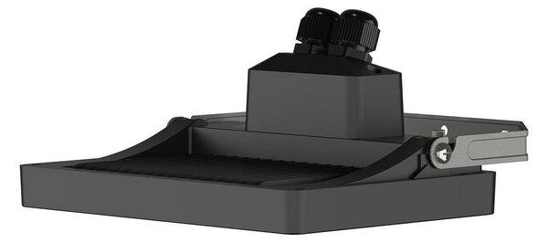 Theben LED-Außenwandstrahler theLeda B30 dual, czarny, IP65, czarny, aluminium