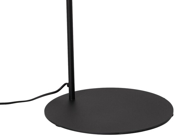 Lampa łukowa - lampa stojąca Nova Domiluce, czarny, salon / jadalnia, metal, nowoczesny