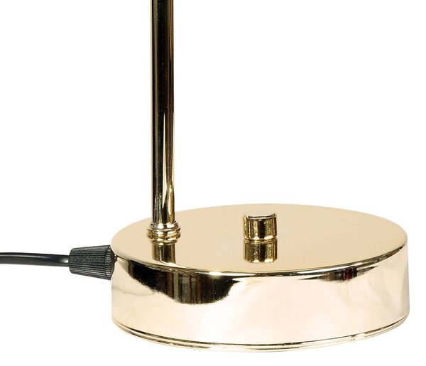 Lampa stołowa Rico Domiluce, mosiężny / złoty, salon / jadalnia, metal, nowoczesny