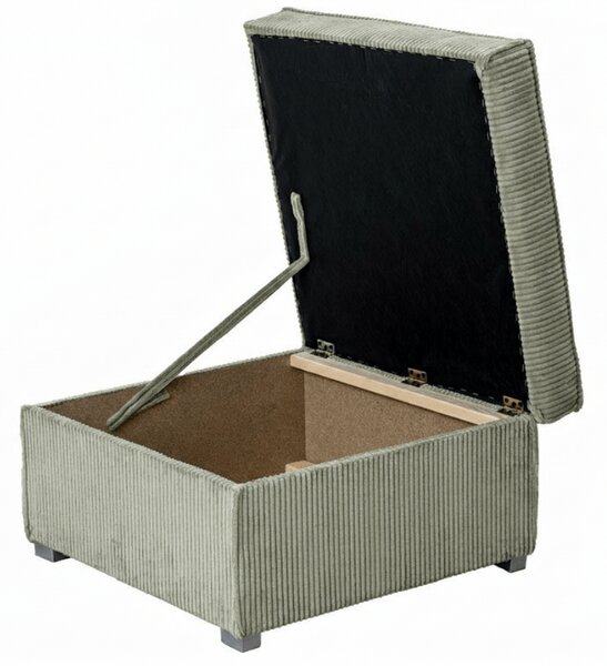 Pufa SMART COSARO z miejscem do przechowywania 65x65 cm, miętowa