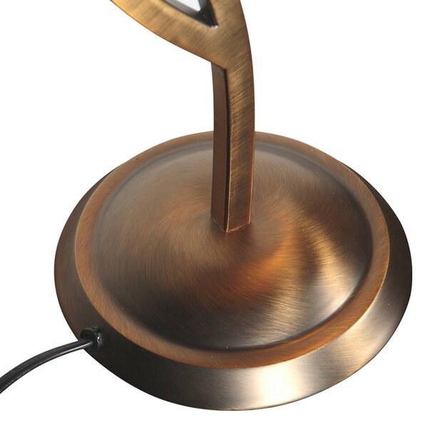 Steinhauer Lampa stołowa Anthea, brązowy / mosiężny, salon / jadalnia, metal