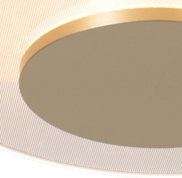 Steinhauer Lampa sufitowa LED Lido, możliwość ściemniania, mosiężny / złoty, salon / jadalnia, metal, nowoczesny