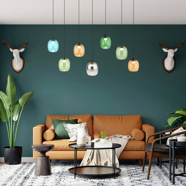 Globo Lampa wisząca Minara, multikolor, salon / jadalnia, metal, nowoczesny