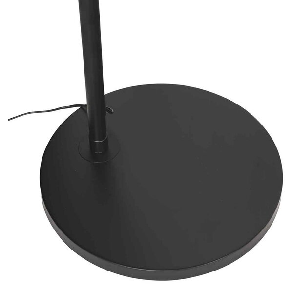 Steinhauer Lampa łukowa - lampa stojąca Ringlux, możliwość ściemniania, czarny, salon / jadalnia, metal, nowoczesny