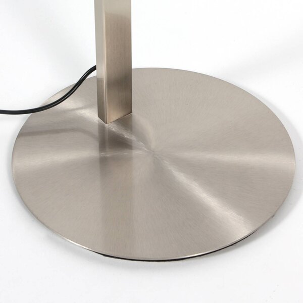 Steinhauer Lampa stojąca LED Ringlux, możliwość ściemniania, aluminiowy / szary / cynkowy, salon / jadalnia, metal, nowoczesny