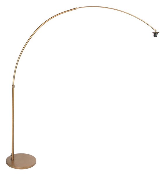 Steinhauer Lampa łukowa - lampa stojąca Sparkled Light, brązowy / mosiężny, salon / jadalnia, metal, śródziemnomorski
