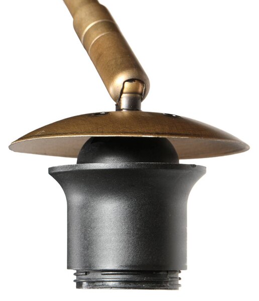 Steinhauer Lampa łukowa - lampa stojąca Sparkled Light, brązowy / mosiężny, salon / jadalnia, metal, śródziemnomorski