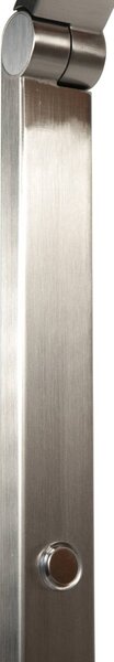 Steinhauer Lampa stojąca LED Ringlux, możliwość ściemniania, aluminiowy / szary / cynkowy, salon / jadalnia, metal, nowoczesny