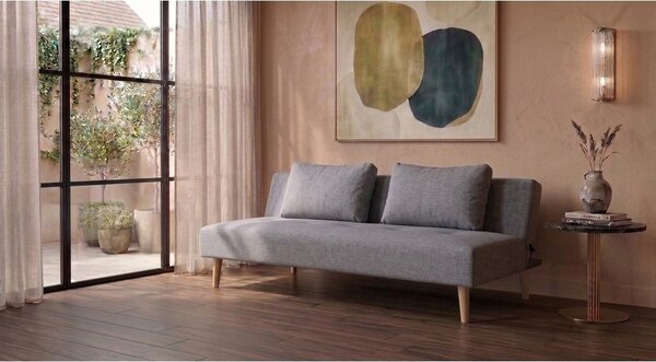 Jasnoszara sofa rozkładana Bonami Essentials Matylda