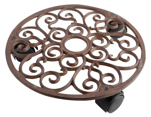 Metalowy kwietnik na kółkach ø 29 cm – Esschert Design