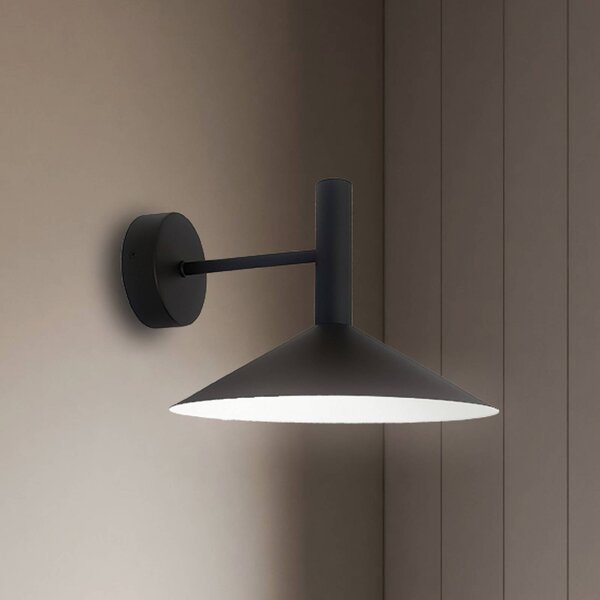 Viokef Kinkiet LED Marsi, czarny, salon / jadalnia, metal